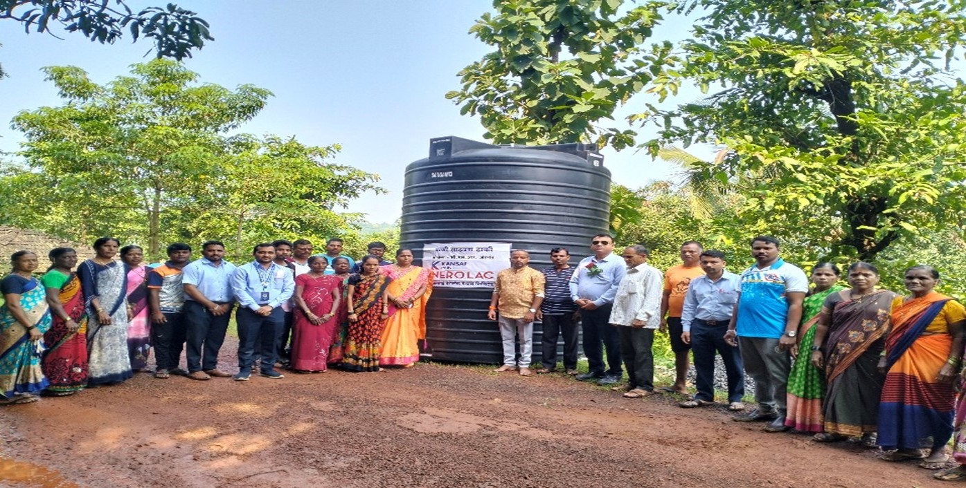 Providing water tank to improve rural infrastructure