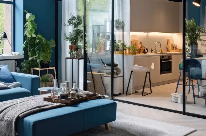 Kitchen Partition Design Ideas Between Living, Dining & Hall Areas