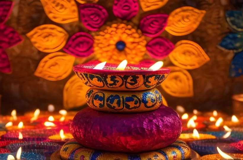 Vibrant Diwali Decoration Ideas for Living Room, Pooja Room & Balcony